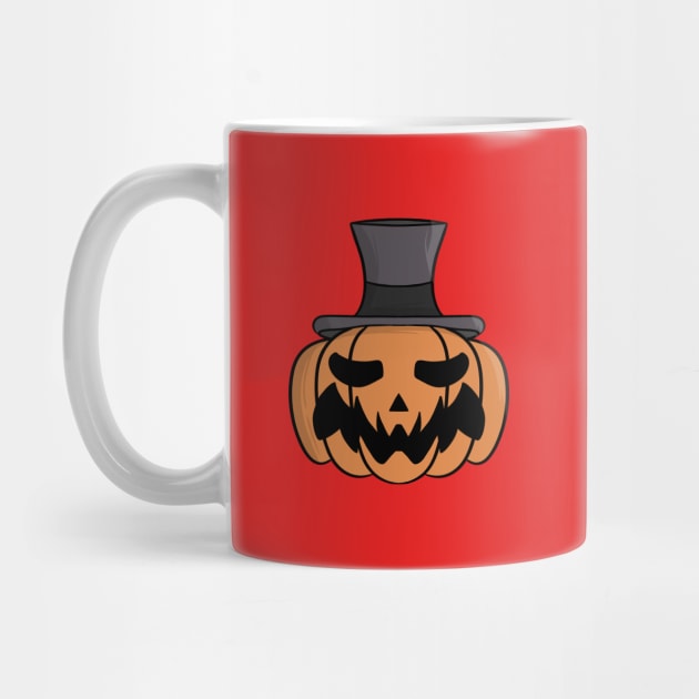 Halloween pumpkin wearing a top hat by DiegoCarvalho